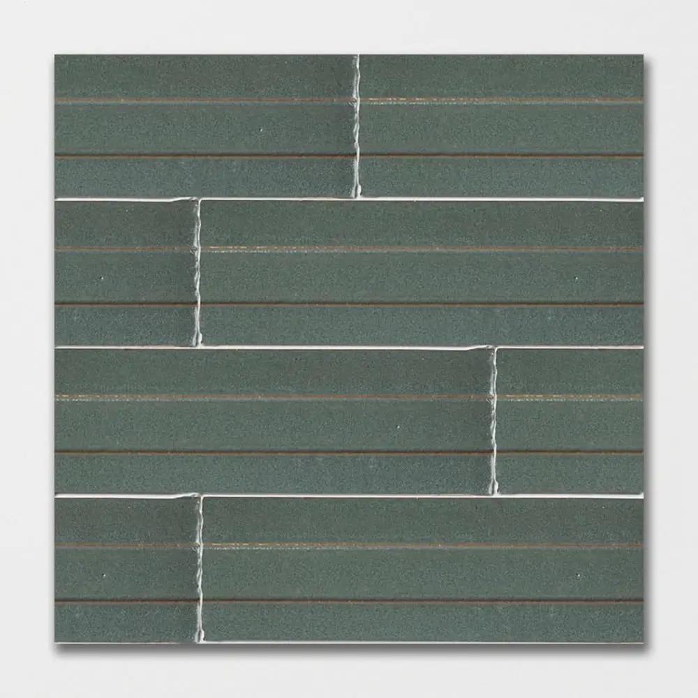 Wintour Grey Strided Ceramic Accent Tiles 2 1/4x7 3/8