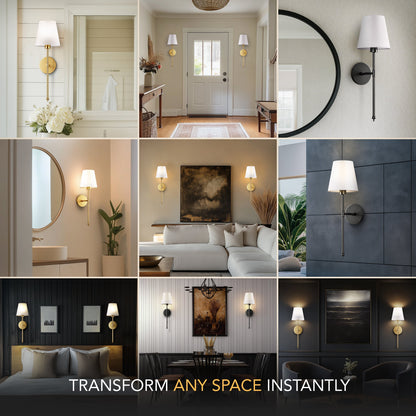 DecorBites™ WIRELESS WALL SCONCES (SET OF 2 )