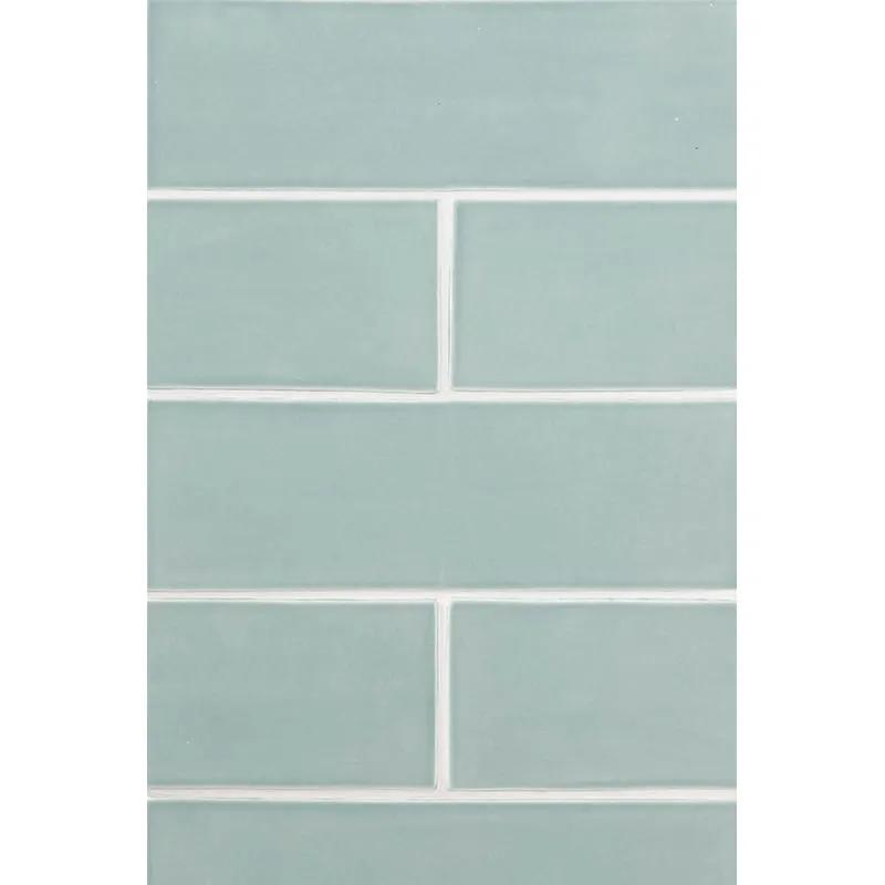 Sage Jade Glossy Subway Ceramic Tiles 4x12