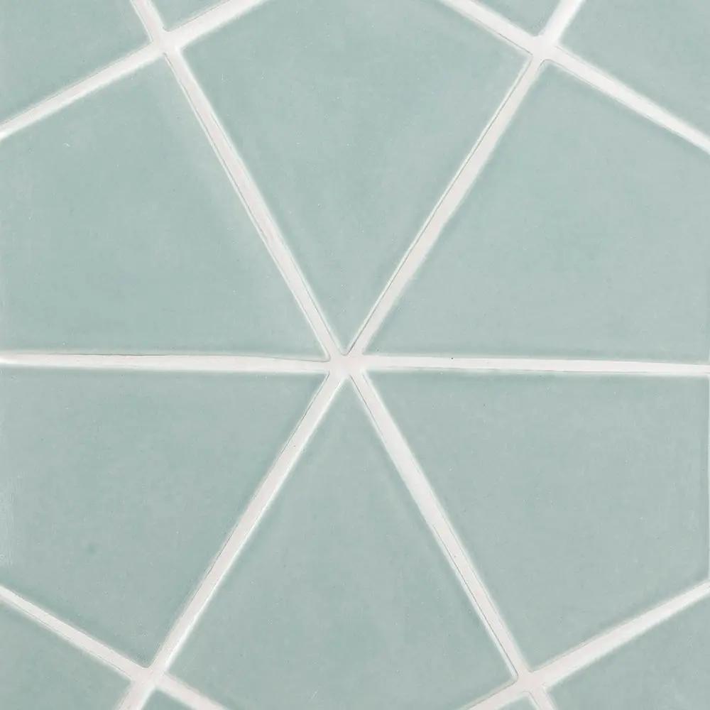 Sage Jade Glossy Diamante Ceramic Tiles 6x6