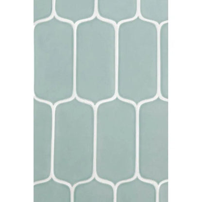 Sage Glossy Tear Field Ceramic Tiles 3 5/8x8