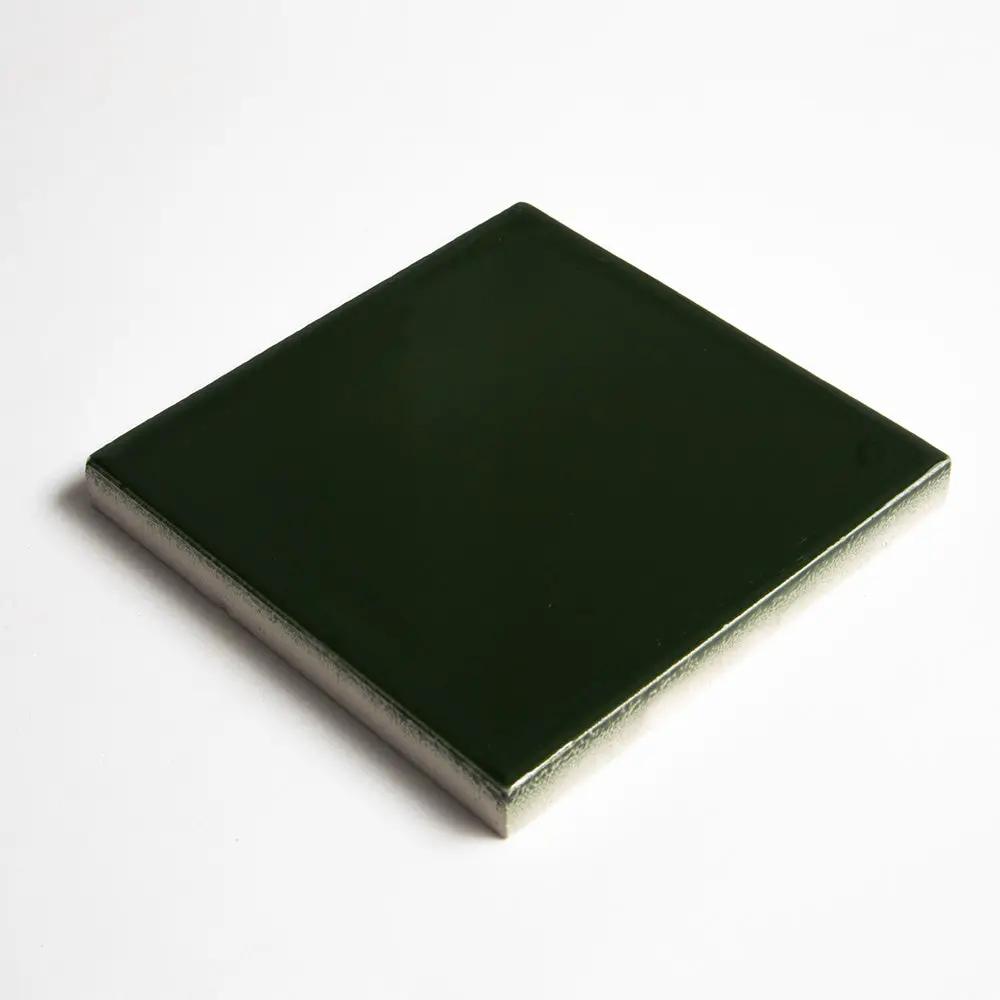 Wood Green Glossy Ceramic Tiles 4 1/16x4 1/16