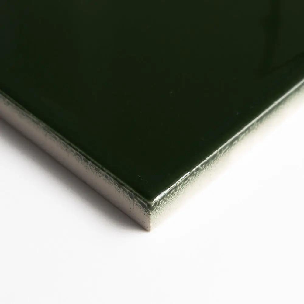 Wood Green Glossy Ceramic Tiles 4 1/16x4 1/16