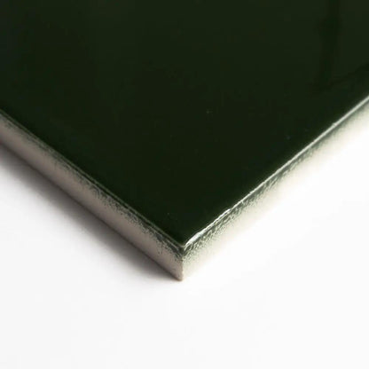 Wood Green Glossy Ceramic Tiles 4 1/16x4 1/16
