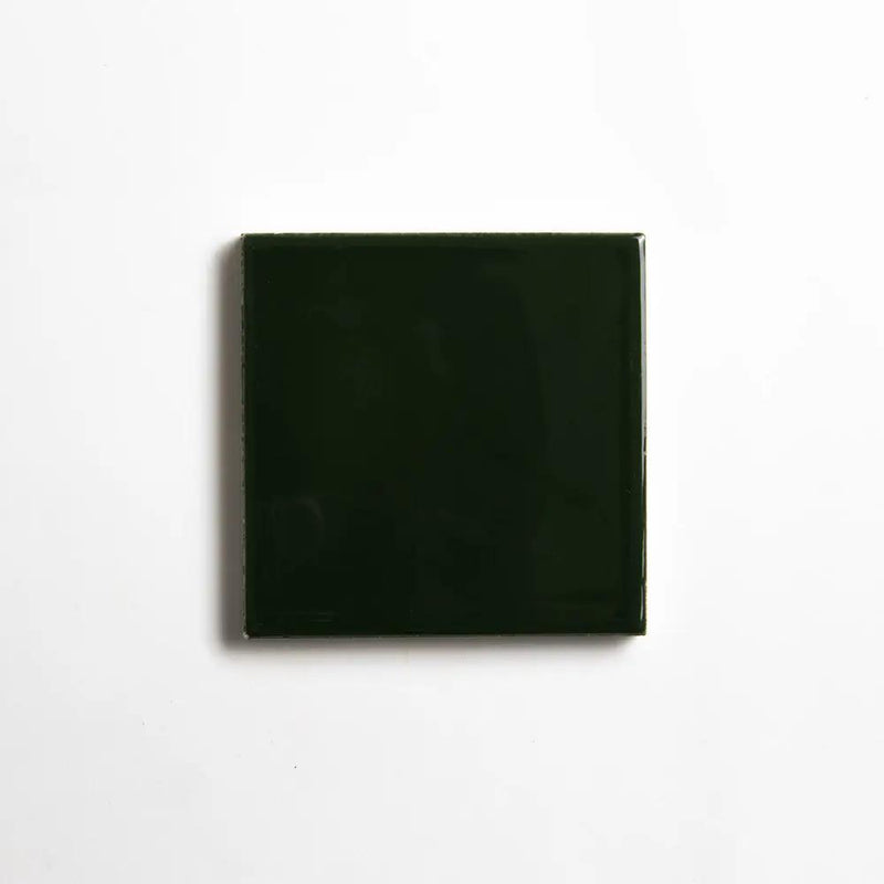 Wood Green Glossy Ceramic Tiles 4 1/16x4 1/16