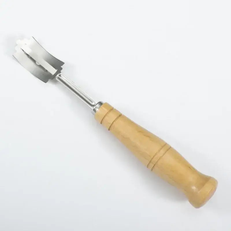 Wooden bread lame cutter with leather cover kitchen baking tool