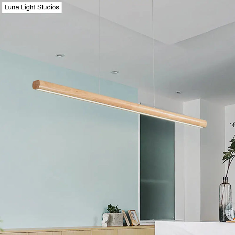 DecorBites™ Woodwork Island Pendant Light - Modern Minimalism for Dining Table