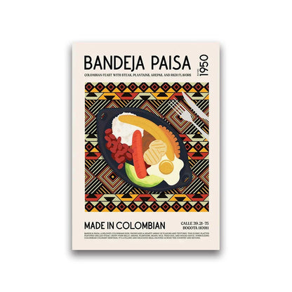 DecorBites™ "World Cuisine Canvas Wall Art Decor"