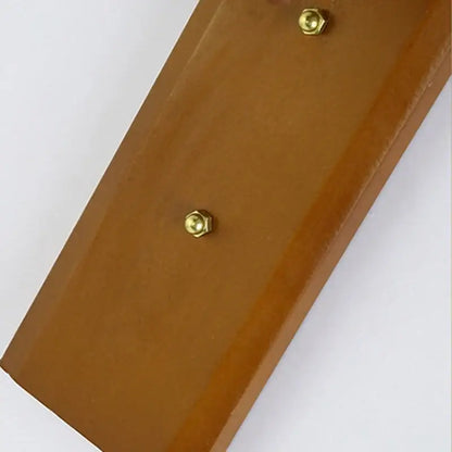 Woven bamboo wall sconce light for corridor and cafe warm wood tone
