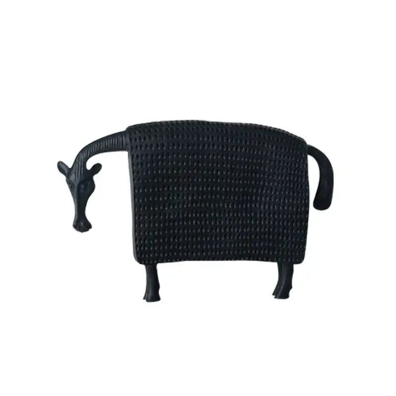 Woven black & white resin sculpture figurine living room sheep decor