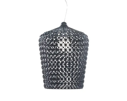 Woven white acrylic kabuki floor lamp for living room