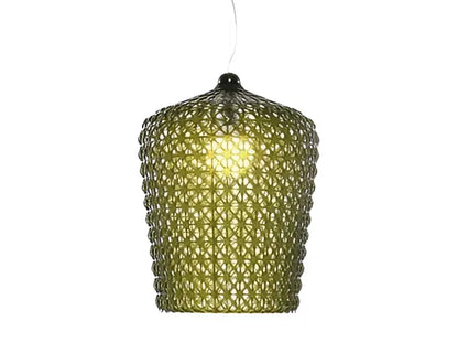 Woven white acrylic kabuki floor lamp for living room