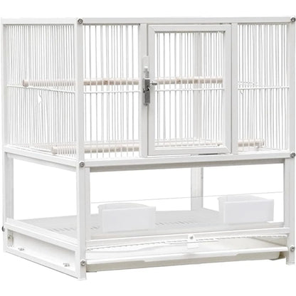 DecorBites™ Wrought Iron Bird Cage for Conures, Lovebirds - 30 Inch