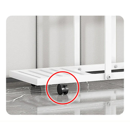 DecorBites™ Wrought Iron Plant Stand with Wheels