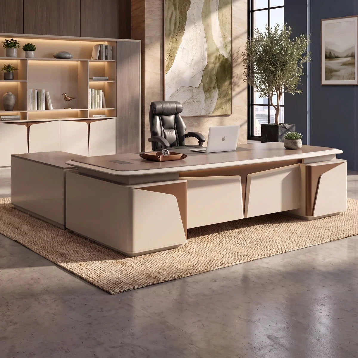 Wynn · Executive Desk w/ Mobile Storage