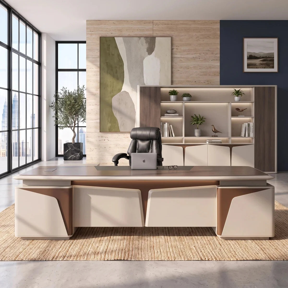 Wynn · Executive Desk w/ Mobile Storage