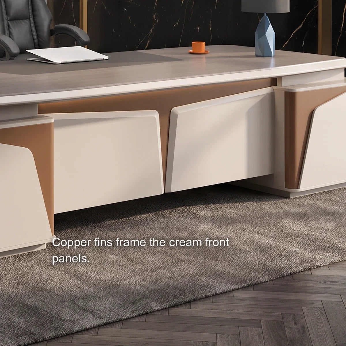 Wynn · Executive Desk w/ Mobile Storage