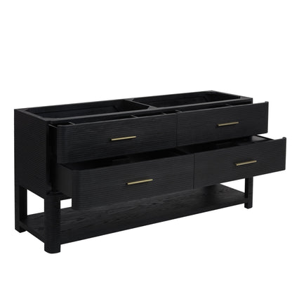 James Martin Lucian 72" Double Bathroom Vanity, Carbon Oak