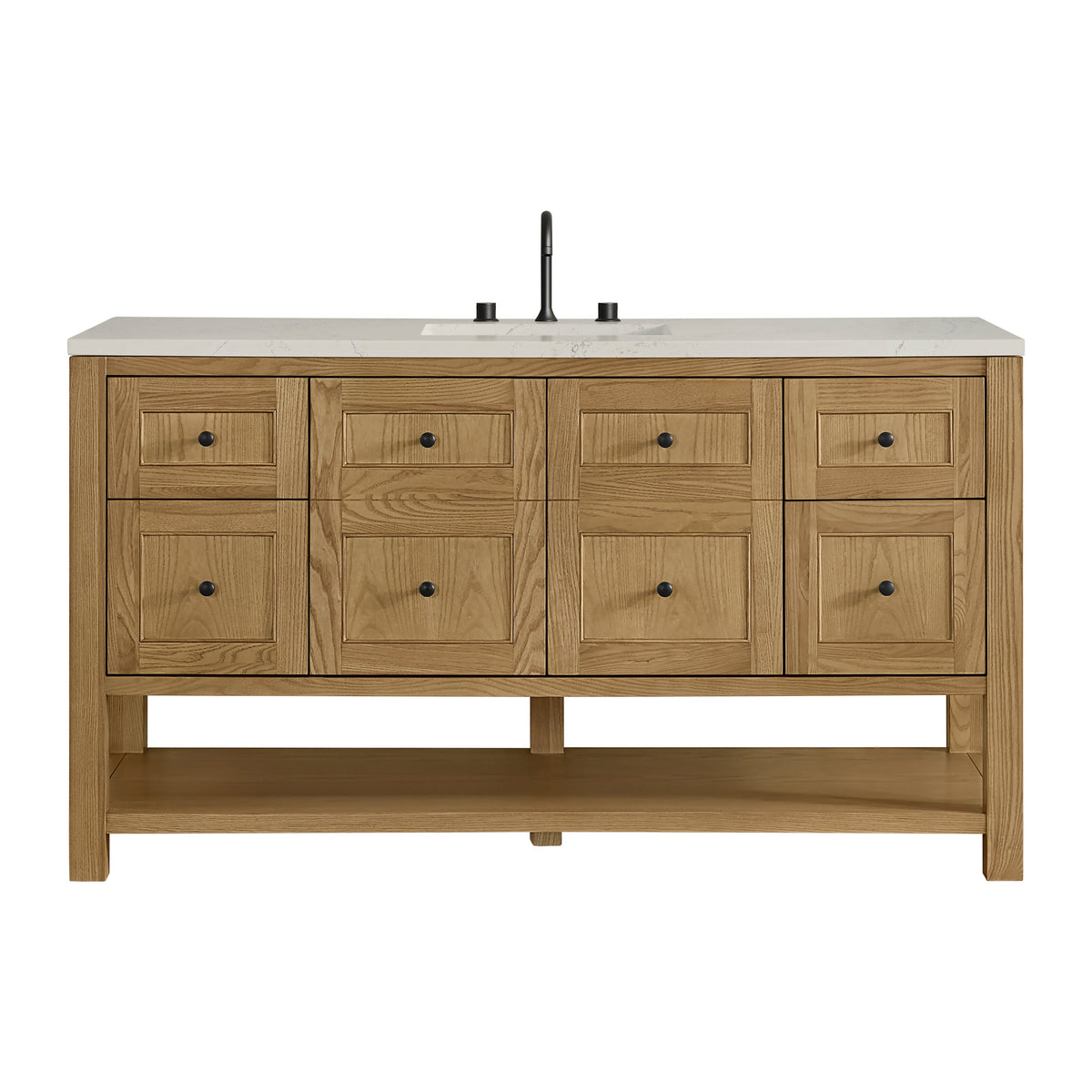 James Martin Breckenridge 60" Single Bathroom Vanity, Light Natural Oak
