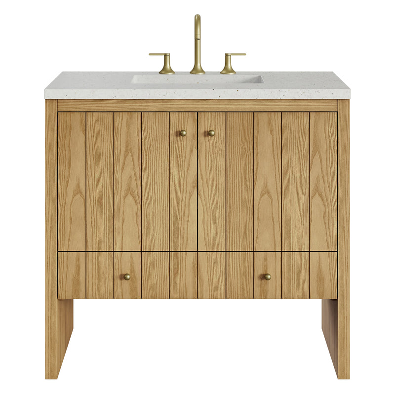 James Martin Hudson 36" Single Bathroom Vanity, Light Natural Oak