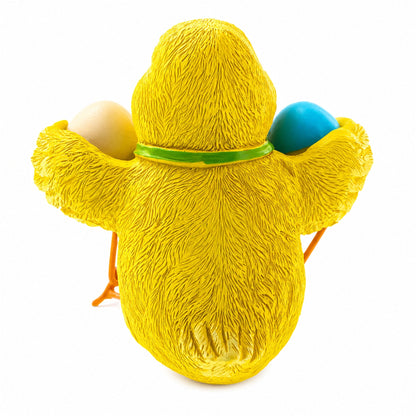 Cheerful Chick Holding Colorful Easter Polka Dot Eggs Figurine 3.2 Inches Tall