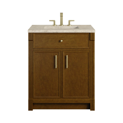 James Martin Bellshire 30" Single Bathroom Vanity, Honey Oak
