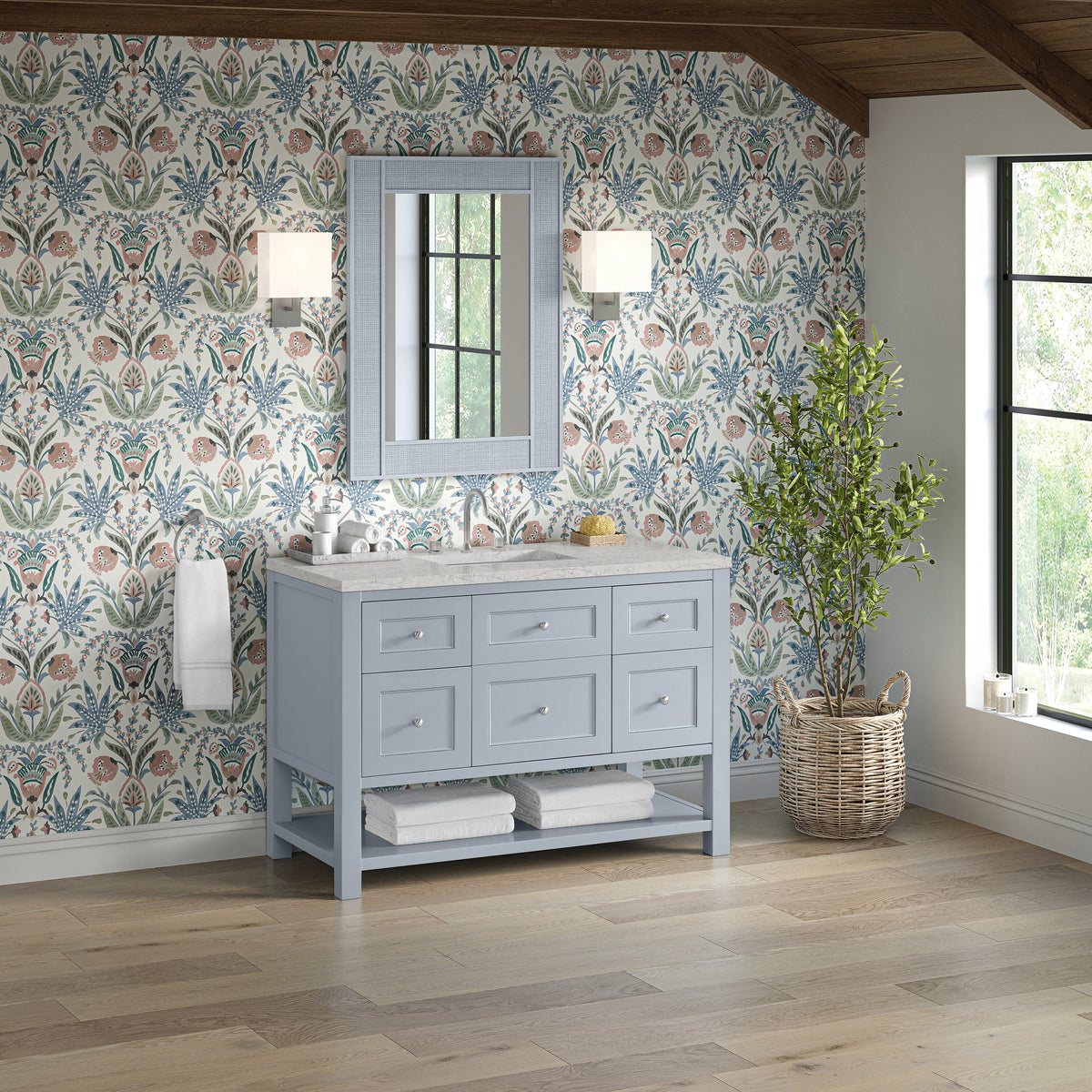James Martin Breckenridge 48" Single Bathroom Vanity, Serenity Blue