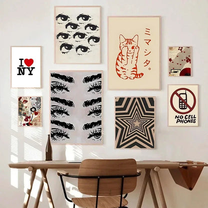 DecorBites™ Y2K Rock Style Canvas Posters for Retro Chic