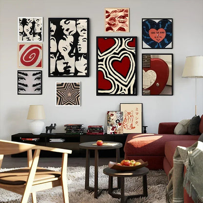 DecorBites™ Y2K Rock Style Canvas Posters for Retro Chic