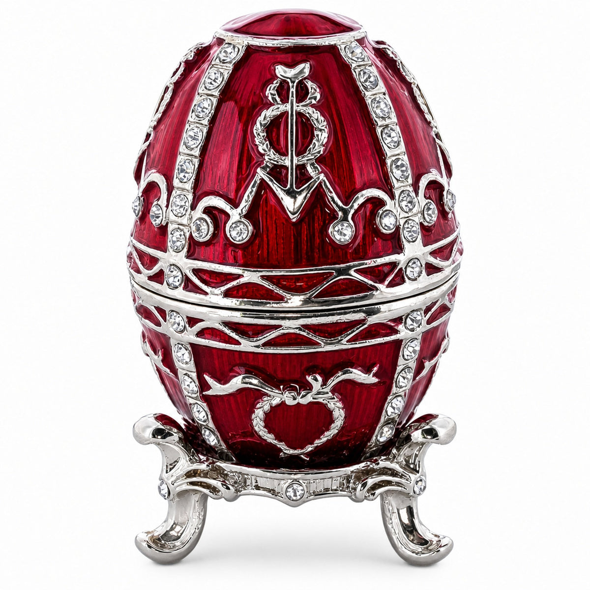 1895 Rosebud Royal Imperial Metal Easter Egg 2.5 Inches