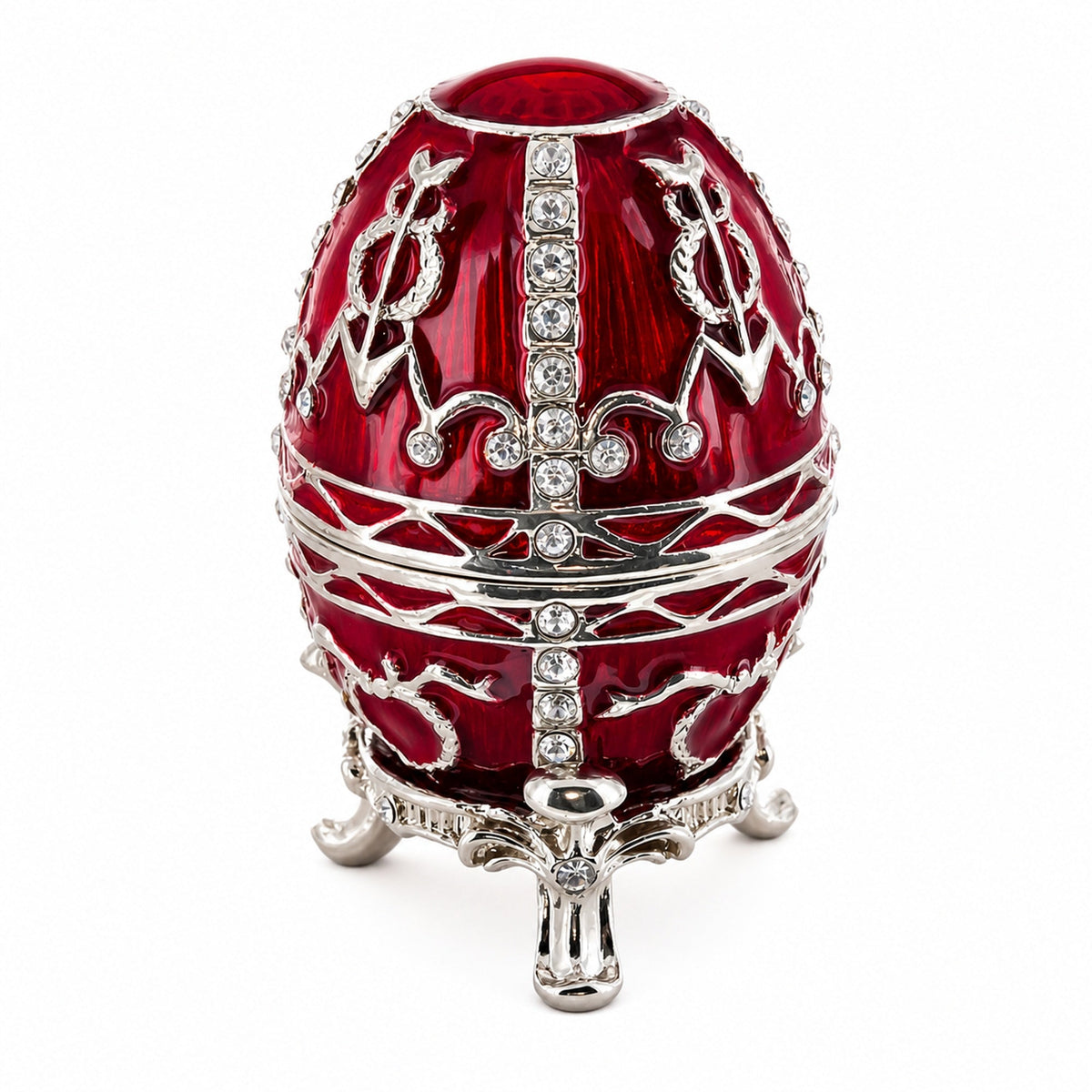 1895 Rosebud Royal Imperial Metal Easter Egg 2.5 Inches