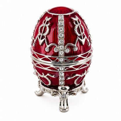 1895 Rosebud Royal Imperial Metal Easter Egg 2.5 Inches