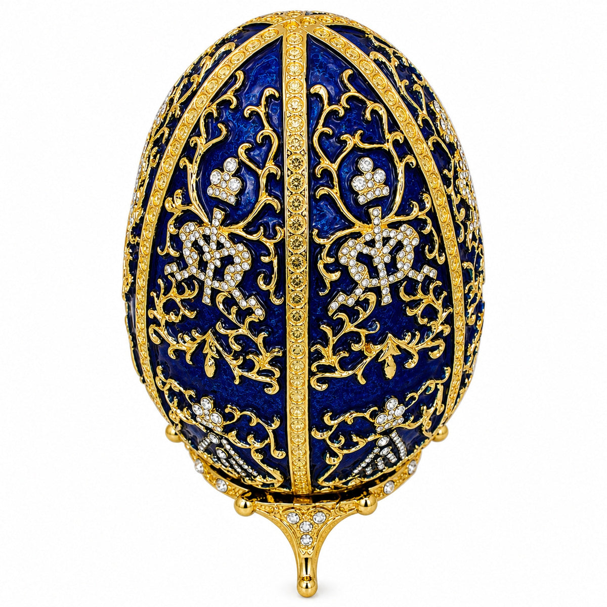 1895 Twelve Monograms Royal Imperial Metal Easter Egg
