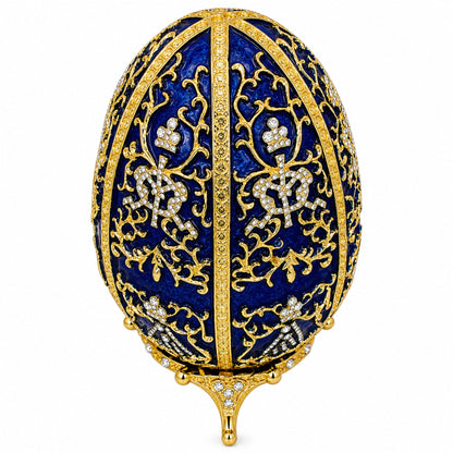 1895 Twelve Monograms Royal Imperial Metal Easter Egg