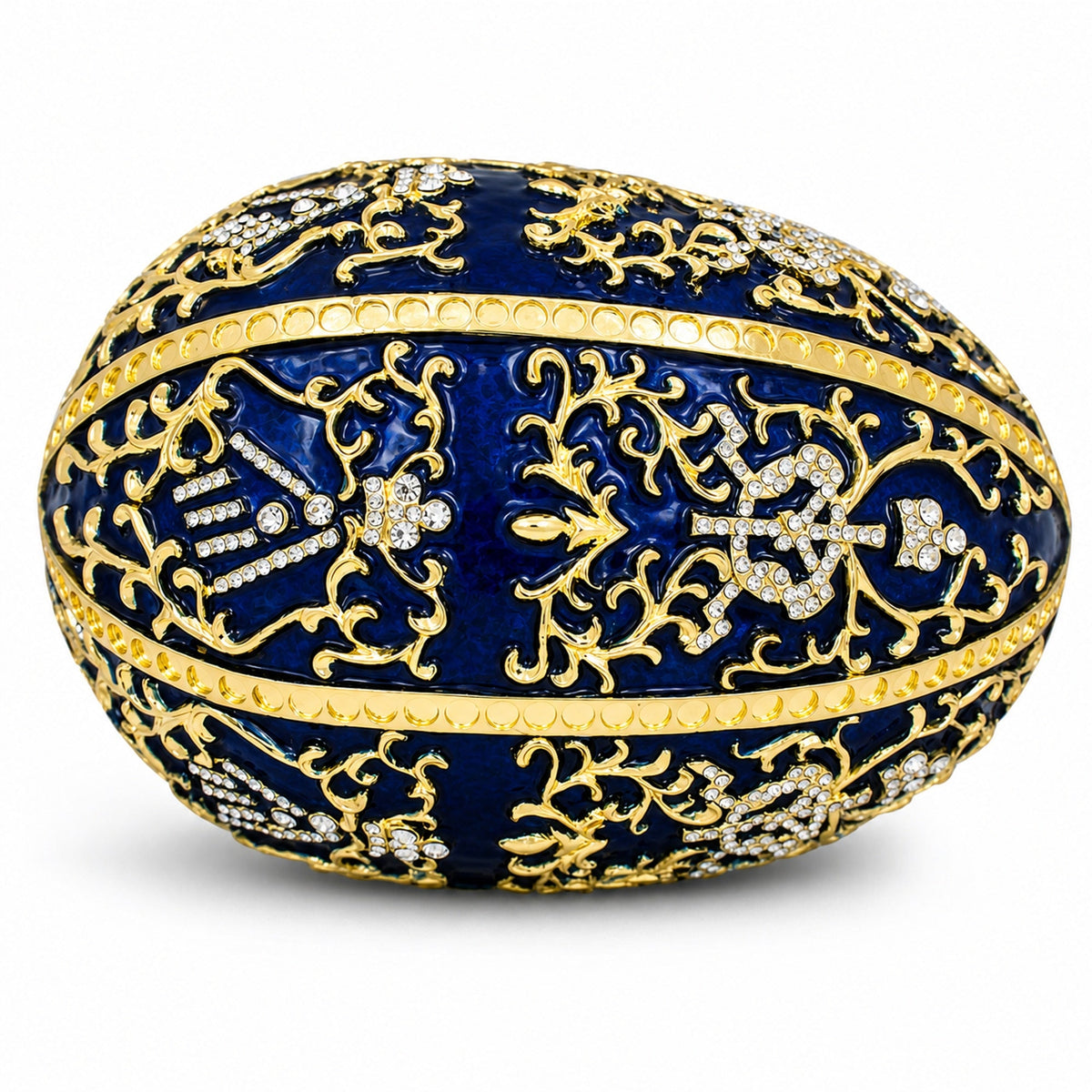 1895 Twelve Monograms Royal Imperial Metal Easter Egg