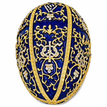 1895 Twelve Monograms Royal Imperial Metal Easter Egg