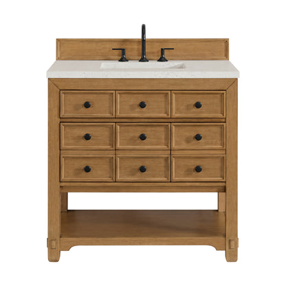 James Martin Malibu 36" Single Bathroom Vanity, Amber Birch