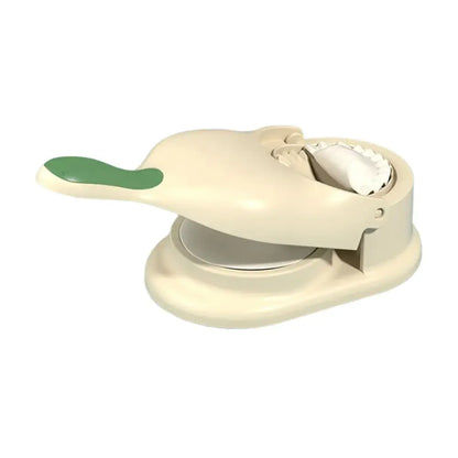 Yellow and blue 2-in-1 dumpling maker set kitchen dough press tool