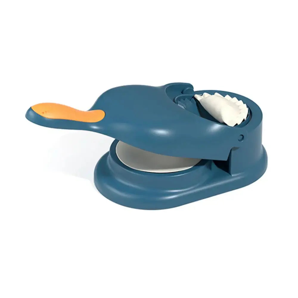 Yellow and blue 2-in-1 dumpling maker set kitchen dough press tool