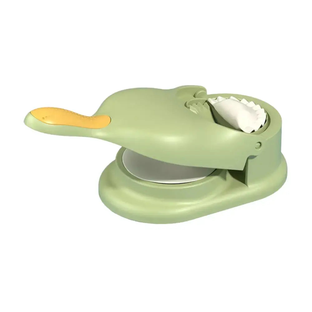 Yellow and blue 2-in-1 dumpling maker set kitchen dough press tool