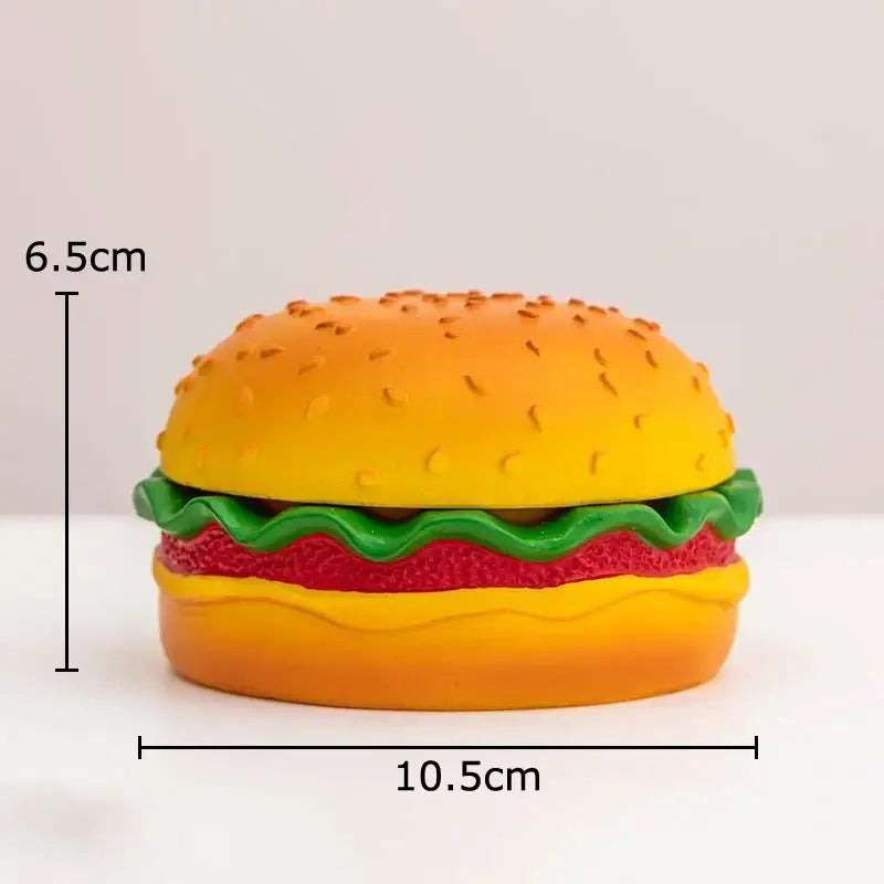 Yellow and green cartoon burger ashtray for office table desk decor