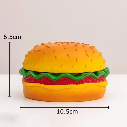 Yellow and green cartoon burger ashtray for office table desk decor
