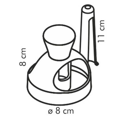 Yellow and white donut cutter baking tools kit for kitchen