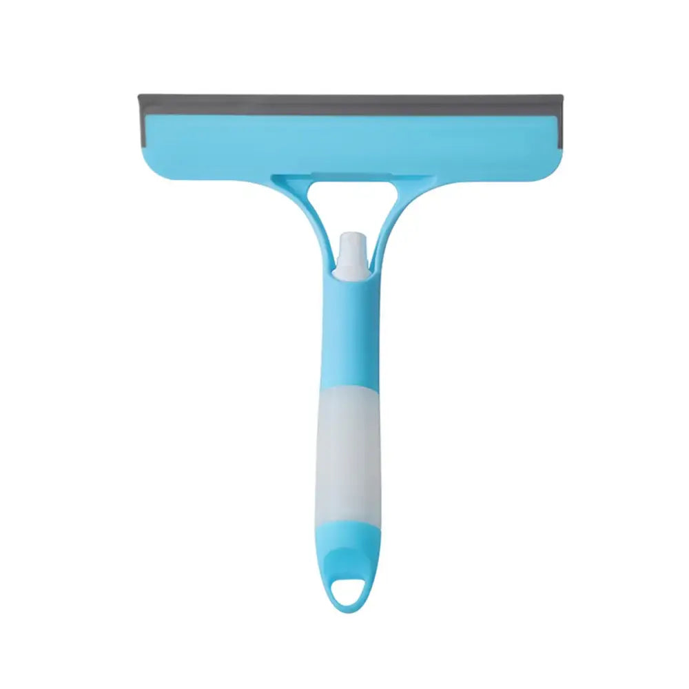 Yellow and white glass cleaning brush squeegee for bathroom tiles
