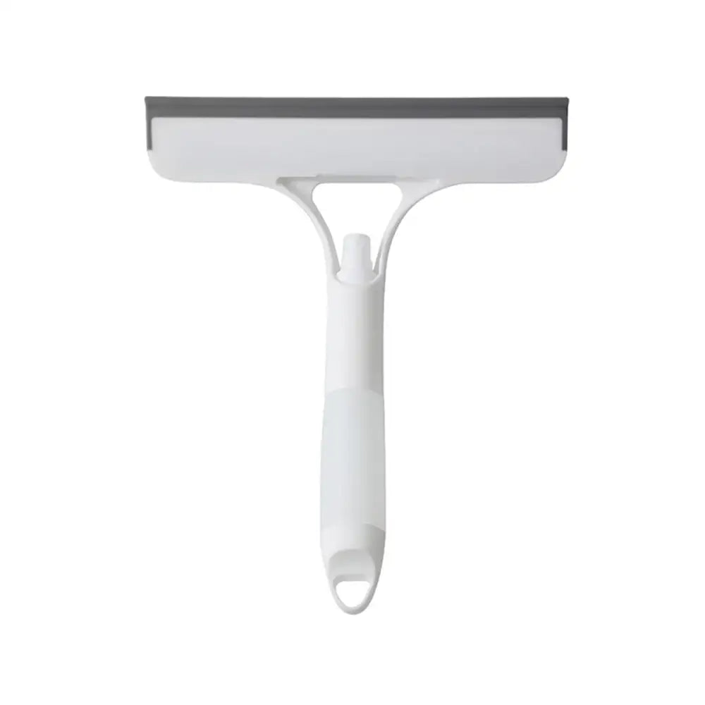 Yellow and white glass cleaning brush squeegee for bathroom tiles