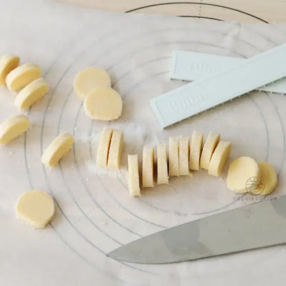 Yellow biscuit cake rolling mold with scale ruler – kitchen pastry tool