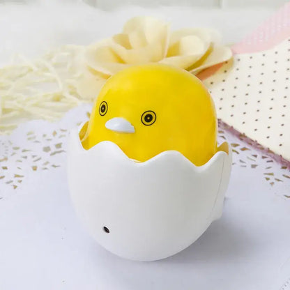 Yellow chick in eggshell led night light bedroom sensor lamp