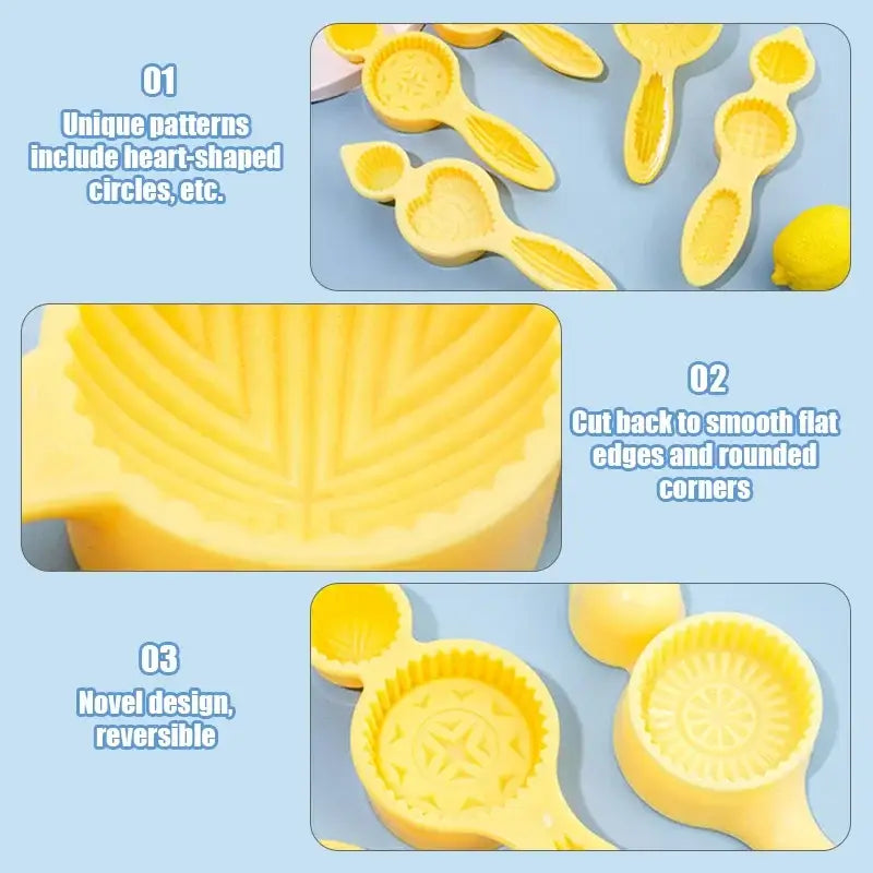 Yellow floral silicone biscuit cake date pistachio mold kitchen tool