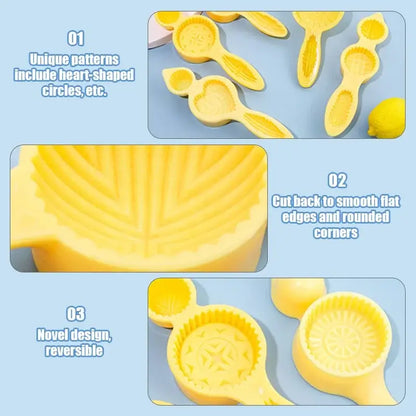 Yellow floral silicone biscuit cake date pistachio mold kitchen tool