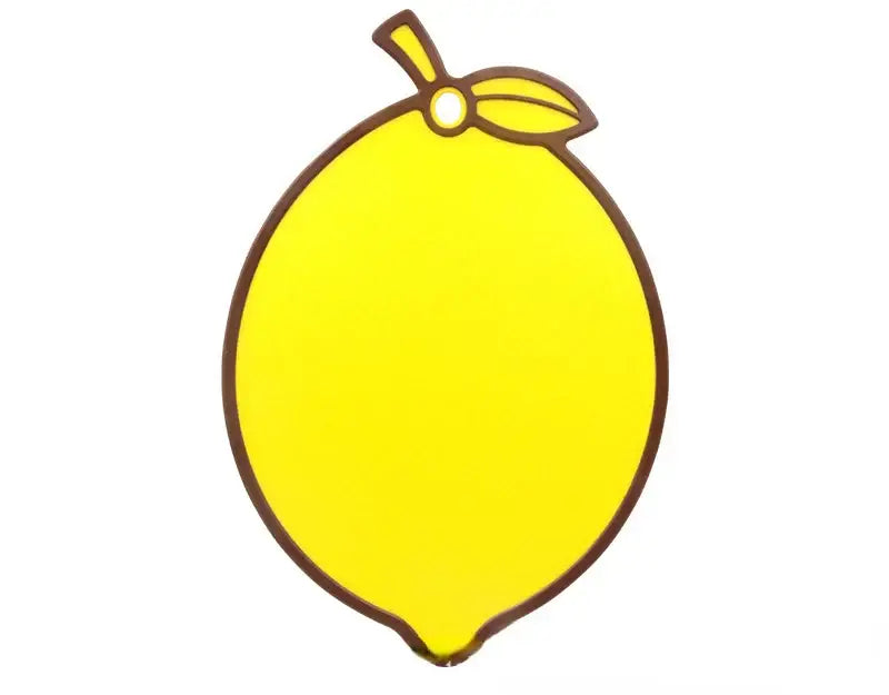 Yellow fruit shape silicone chopping board kitchen decor